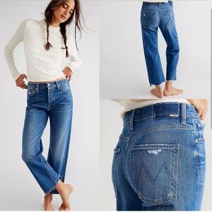 Mother The Ditcher Crop Fray Chew Jeans 26